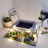 Madrid Style Soccer Stadium Model Micro Mini Diamond Block Kit Kids Adult Assemble Barcelona Football Field Brick Set Puzzle Toy