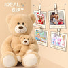 Cuddle Up with Our 39" Giant Mommy and Baby Plush Teddy Bear Set - Soft, Adorable, and Perfect for Hugs!