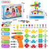 193Pcs Electric Drill Screw 3D Puzzle Toys for Children