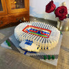Madrid Style Soccer Stadium Model Micro Mini Diamond Block Kit Kids Adult Assemble Barcelona Football Field Brick Set Puzzle Toy