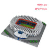 Madrid Style Soccer Stadium Model Micro Mini Diamond Block Kit Kids Adult Assemble Barcelona Football Field Brick Set Puzzle Toy