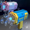 40-Hole Handheld Fully Automatic Space Light Bubble Machine - Electric Children's Toy (Battery and Bubble Solution Not Included)