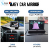 1080P Baby Car Monitor with 4.3'' IPS Screen and Night Vision - Adjustable Wide View Baby Car Mirror