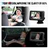 1080P Baby Car Monitor with 4.3'' IPS Screen and Night Vision - Adjustable Wide View Baby Car Mirror