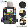 Car Back Seat Organizer with Touch Screen Tablet Holder and Automatic Storage Pocket for Travel