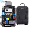 Car Back Seat Organizer with Touch Screen Tablet Holder and Automatic Storage Pocket for Travel