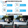 1080P Baby Car Monitor with 4.3'' IPS Screen and Night Vision - Adjustable Wide View Baby Car Mirror