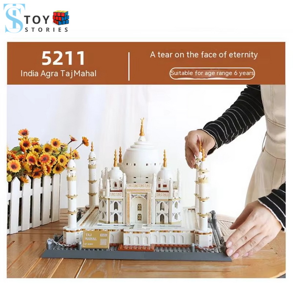 1113Pcs Creative Building Blocks Set World Great Architecture Large Taj Mahal Model Kit Bricks to Kids Toy Compatible with 10189